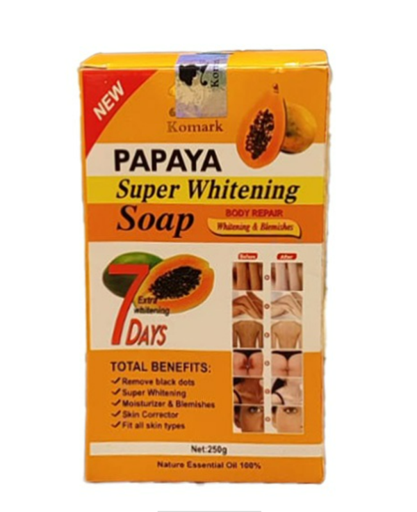 Komark Papaya Super Whitening Soap 250g