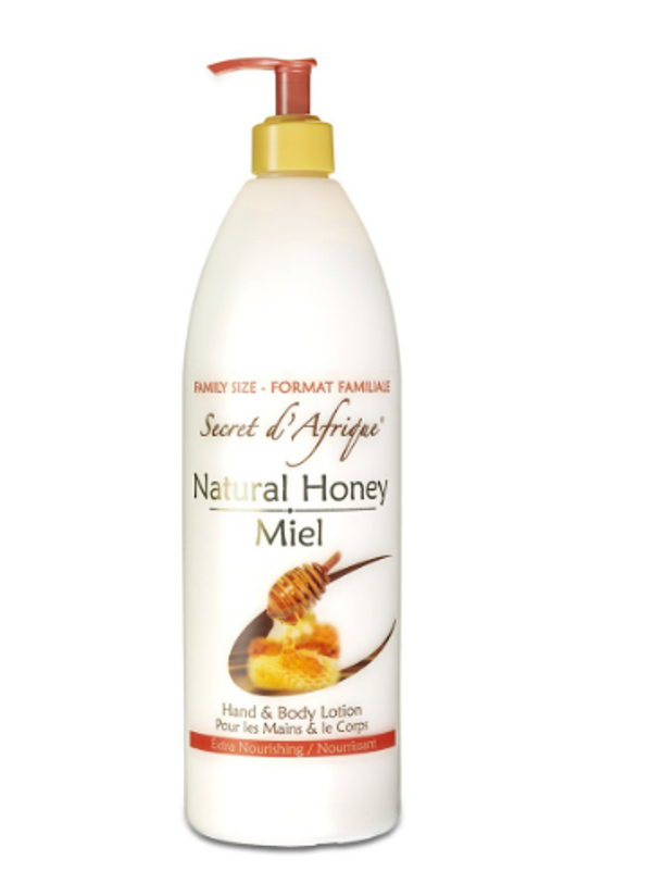 Secret d'Afrique Natural Honey Hand & Body Lotion 1L Family Size