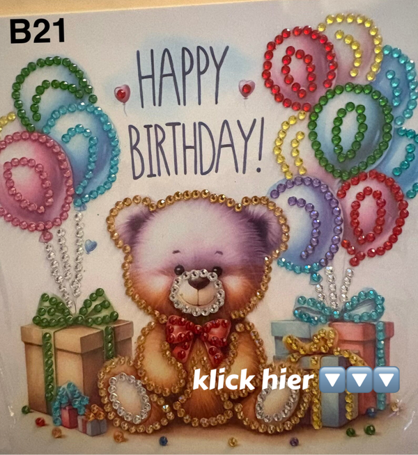 Diamond-Geburtstag-Bären