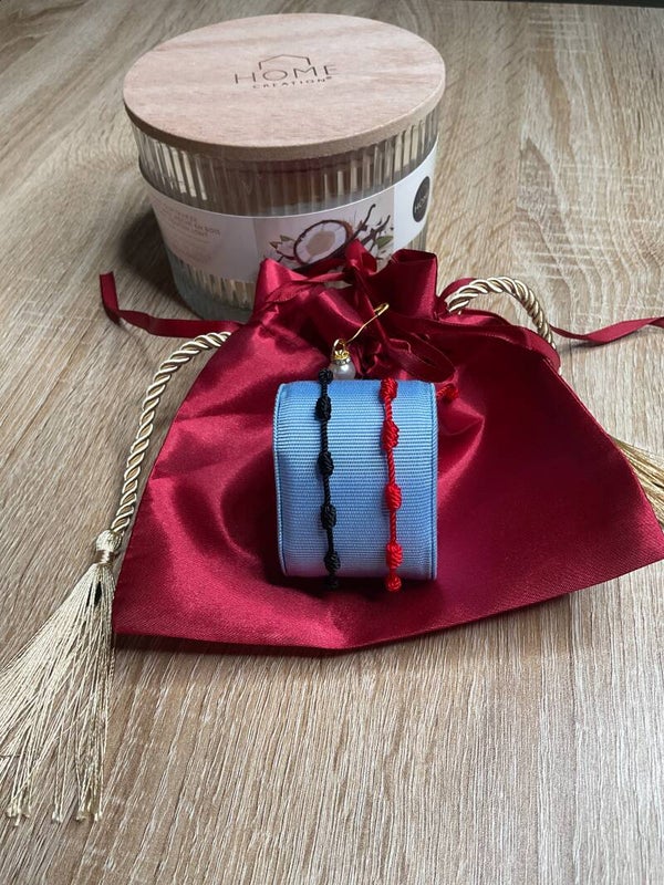 Cordon 7 vœux et protection rouge ou noir