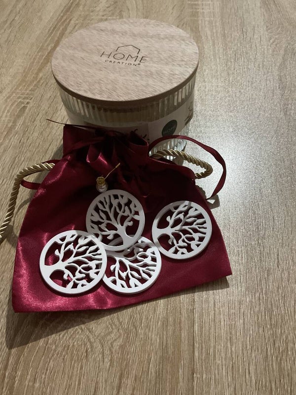 Recharge arbre de vie blanc pour pendule et pierre