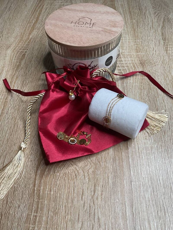 Bracelet or arbre de vie strass acier inoxydable