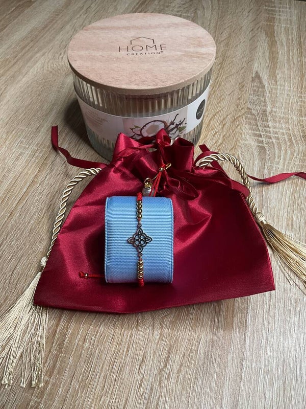 Noeud celtique protection puissante rouge