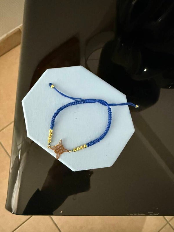 NOUVEAUTÉ noeud de sorcière BRACELET BLEU ÉLECTRIQUE