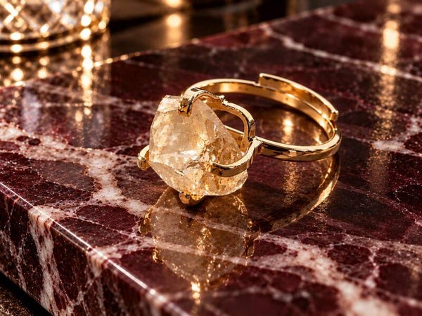 Bague simple citrine
