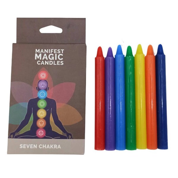Set 7 Candele Incantesimo - 7 Chakra