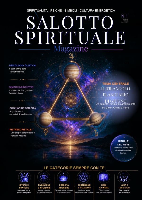 IL SALOTTO SPIRITUALE MAGAZINE® – Numero 1 Giugno • Luglio 2026 Il Triangolo Magico di Giugno – Energie, Trasformazione e Riallineamento Interiore