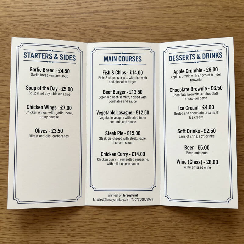 Tri-fold Leaflets A4 - Card Stock