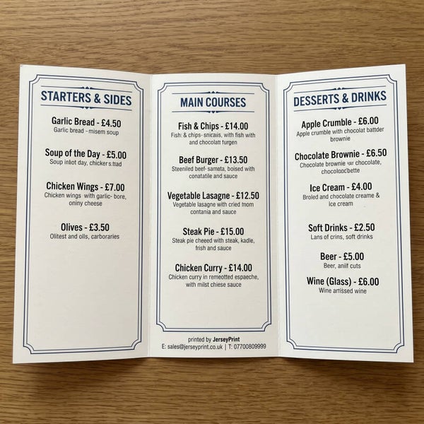 Tri-fold Leaflets A4 - Card Stock