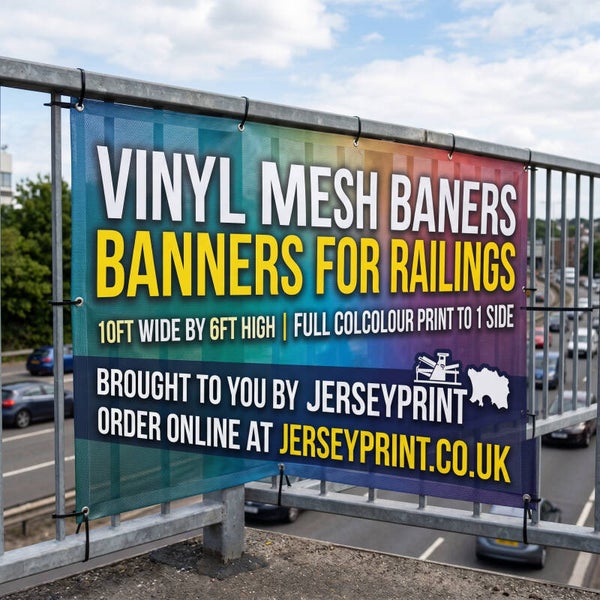 Mesh Banners 6ft (h) by 10ft (w)