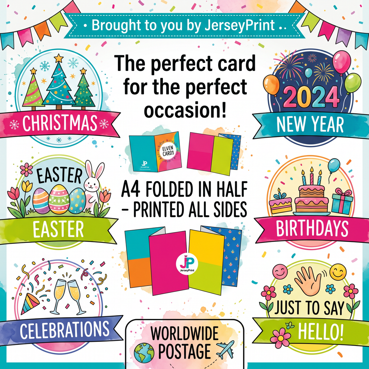 Greetings Cards | Jersey Print
