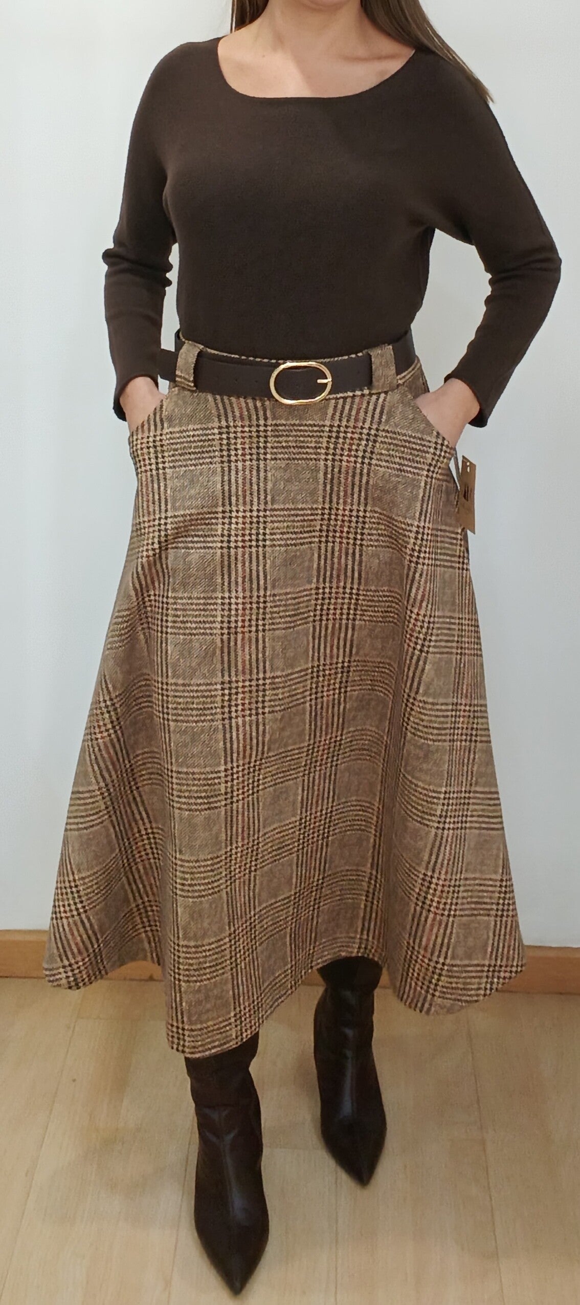 Falda cuadros