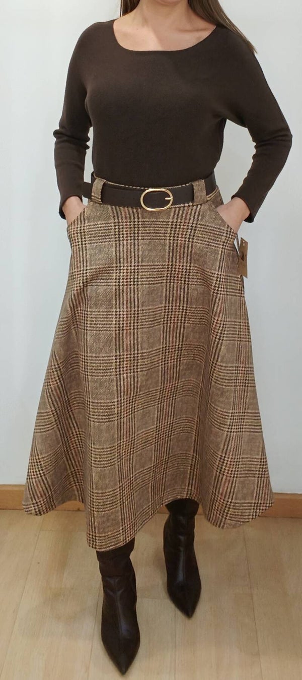 Falda cuadros