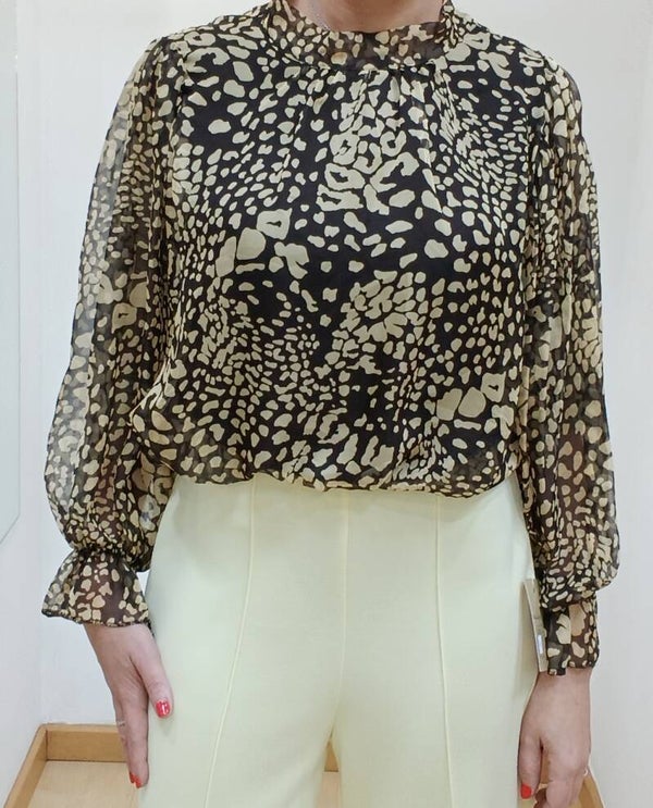 Blusa print chocolate