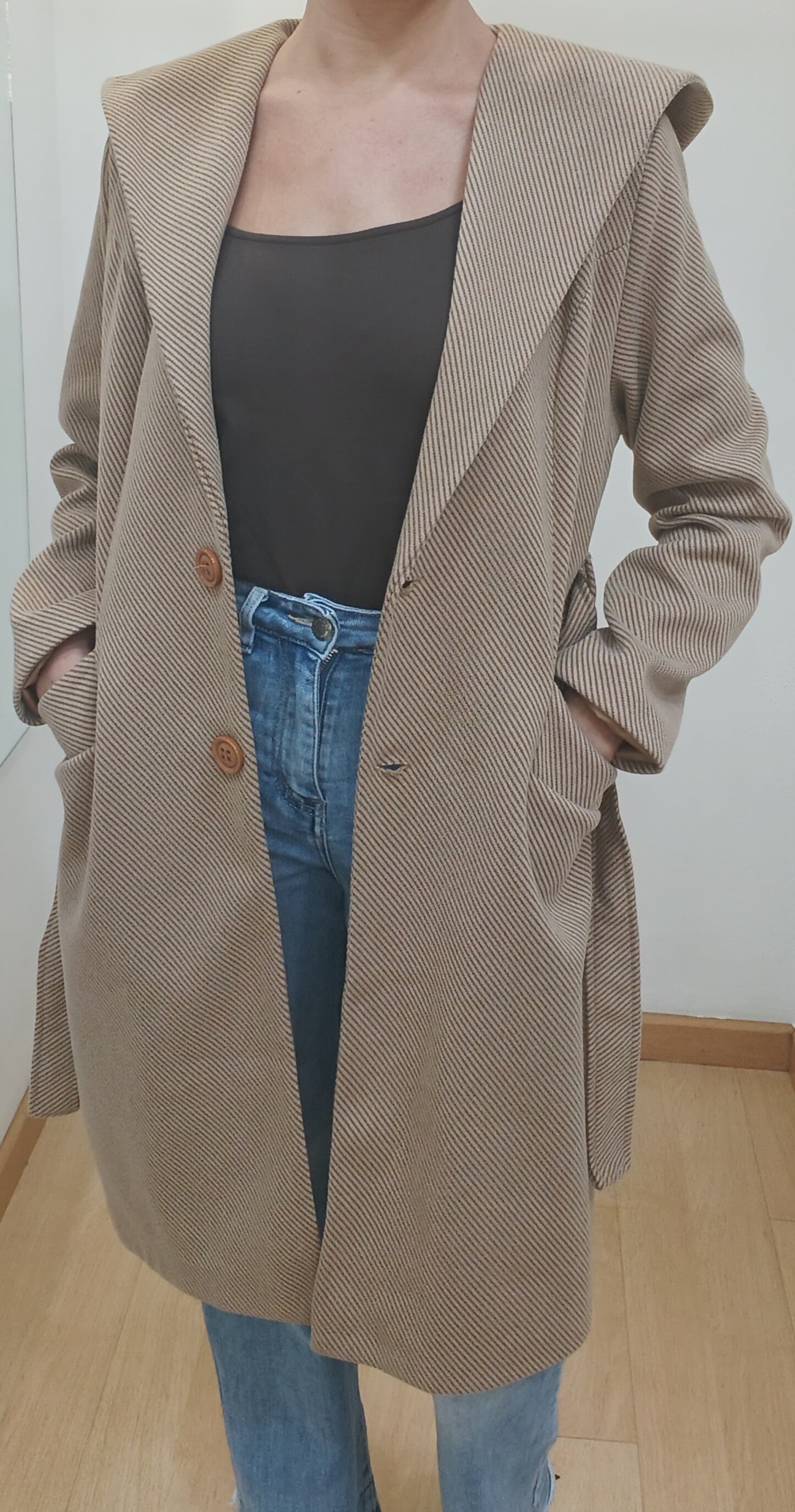 Abrigo Casual Camel