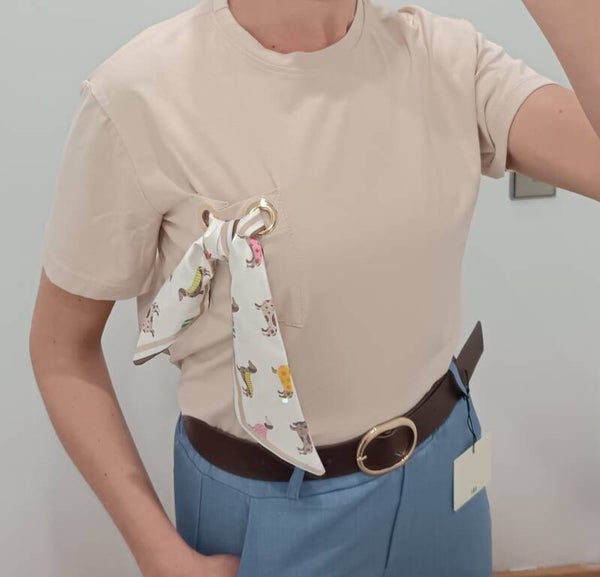 Camiseta Denco beige