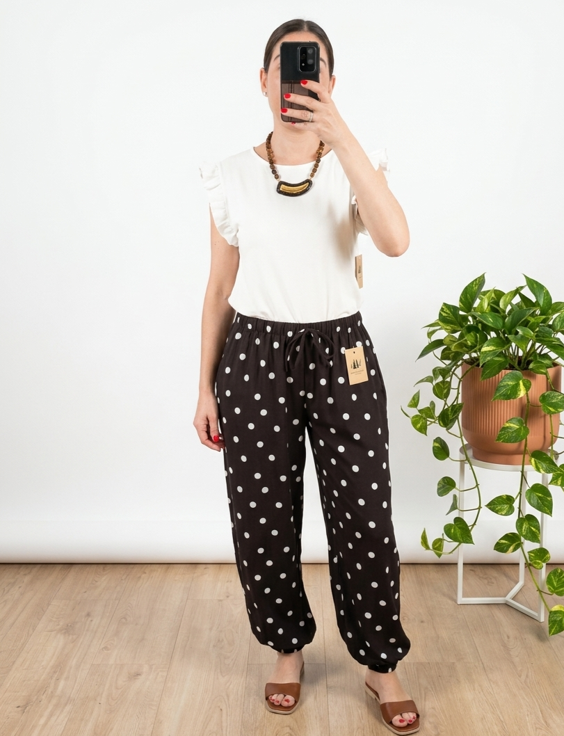 Pantalón Ballon lunar chocolate