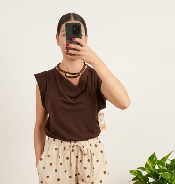 Blusa Lola chocolate
