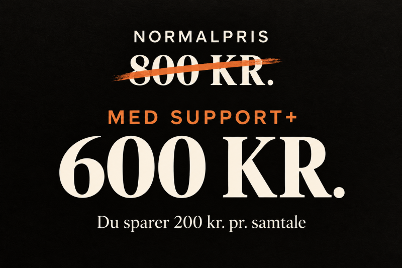 Michael Elvej med Support+-materialer