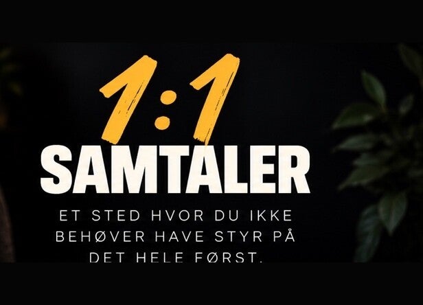 1:1-samtaler – et sted, hvor du ikke behøver have styr på det hele først