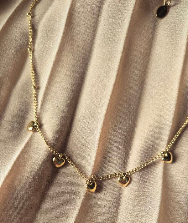 GOUDEN HARTJES KETTING