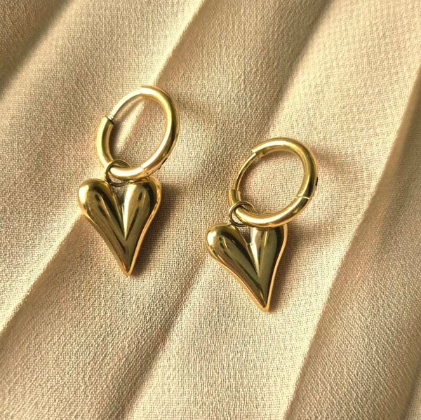 GOLDEN HEART  oorbellen