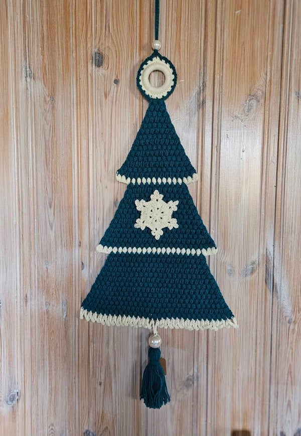 Wand-/Türbehang Tannenbaum "Snowflake"