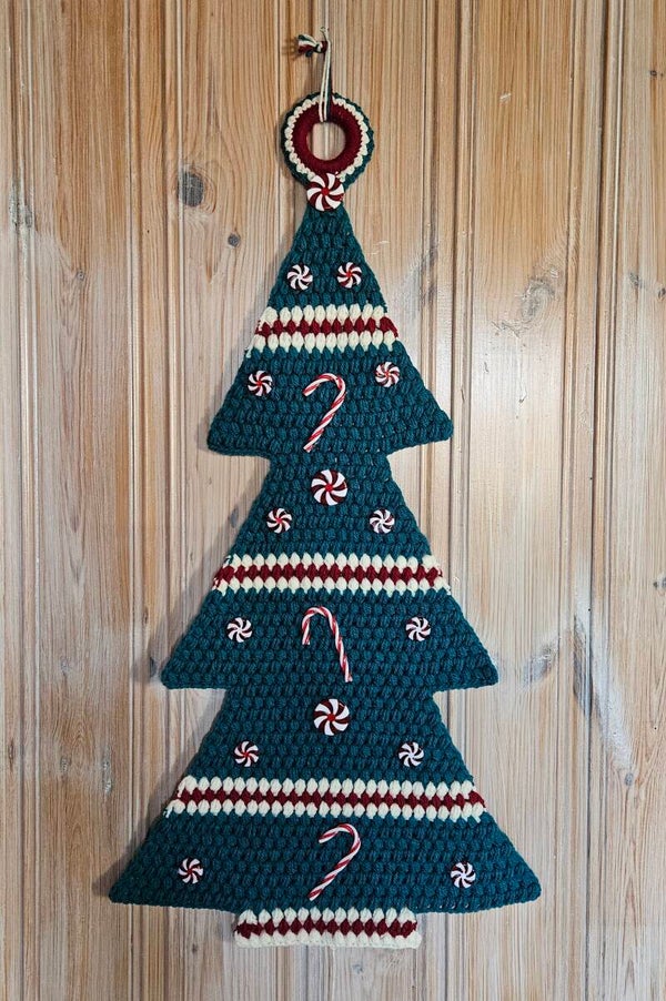 Wandbehang Tannenbaum "Candy cane"