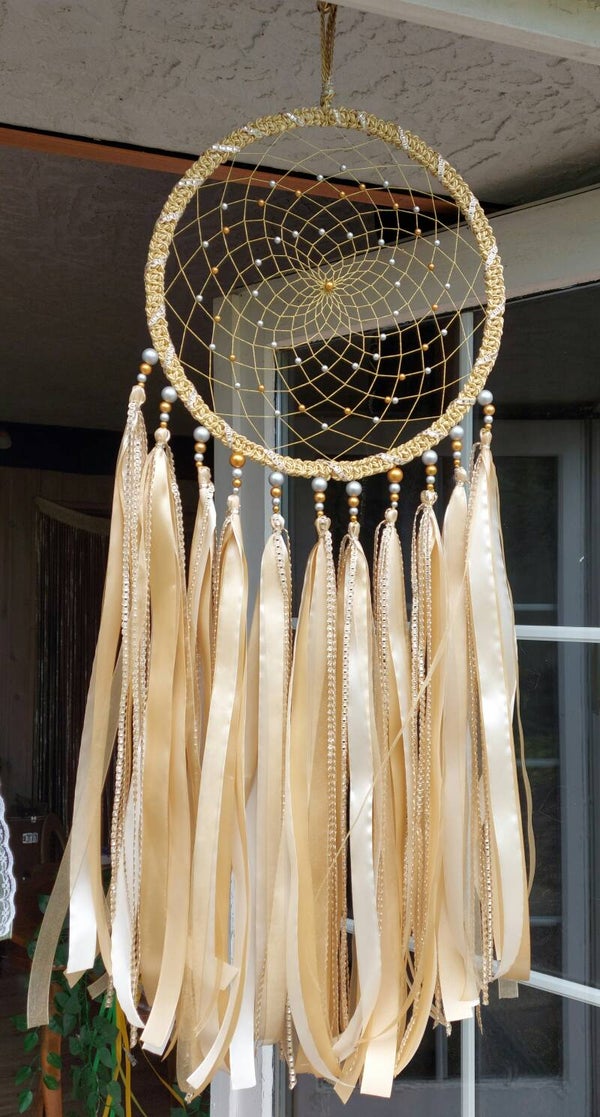Traumfänger creme/gold