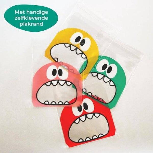 Monsterzakjes met plakrand