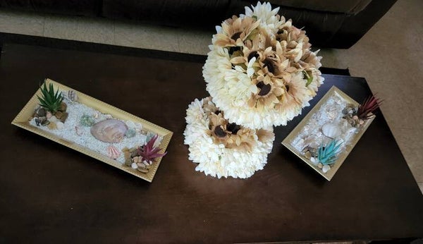 Flower Set with Seashell theme