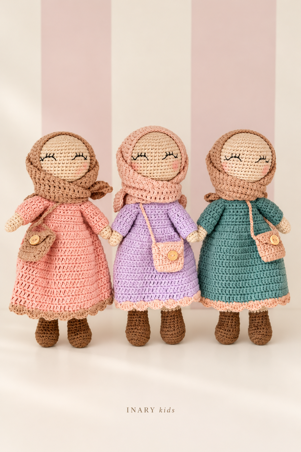 INARY kids gehaakte moslima pop – 25 cm