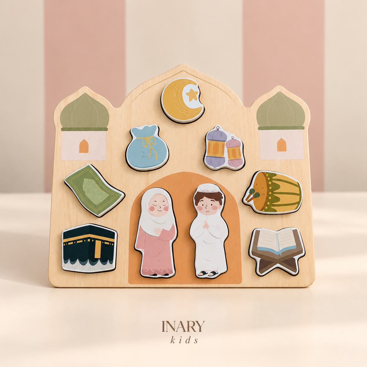 INARY kids Islamitische houten puzzel – Moskee