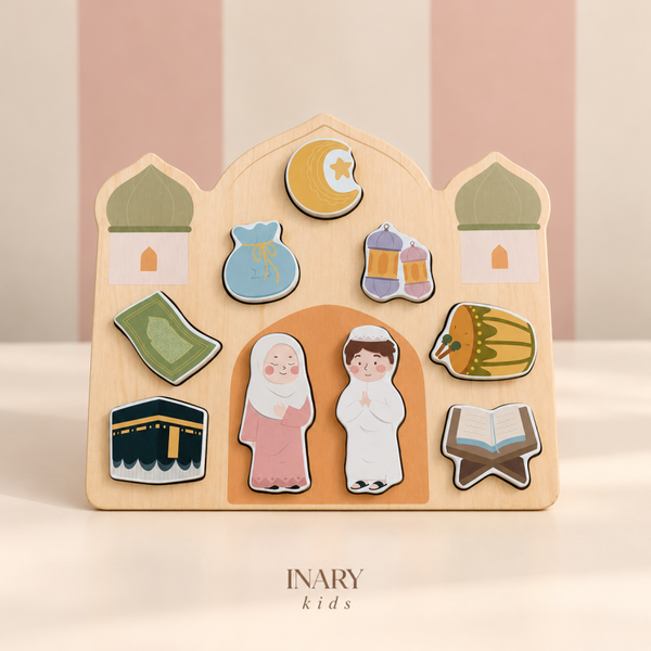 INARY kids Islamitische houten puzzel – Moskee