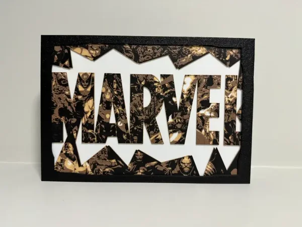 Marvel Logo - Hueforge
