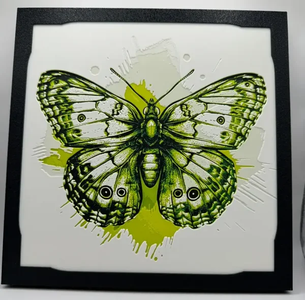 Butterfly - Clouded Sulphur Hueforge