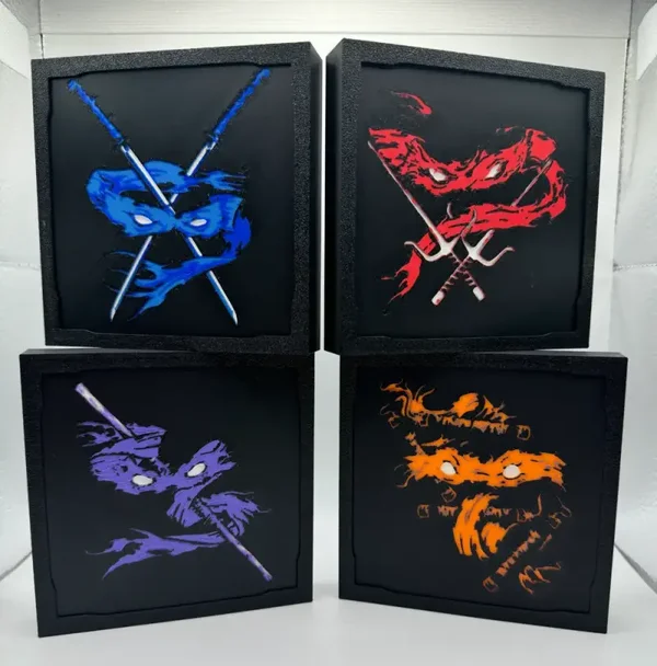 TMNT Mask & Weapons Hueforge Set