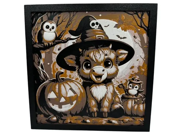 Halloween Highland Cow Hueforge