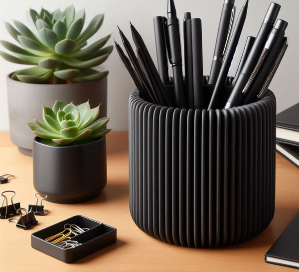 Ribbed Pencil Holder