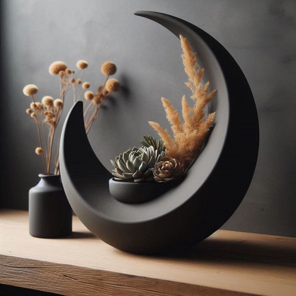 Crescent Moon Vase