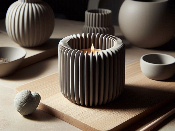 Ribbed Tealight Holder