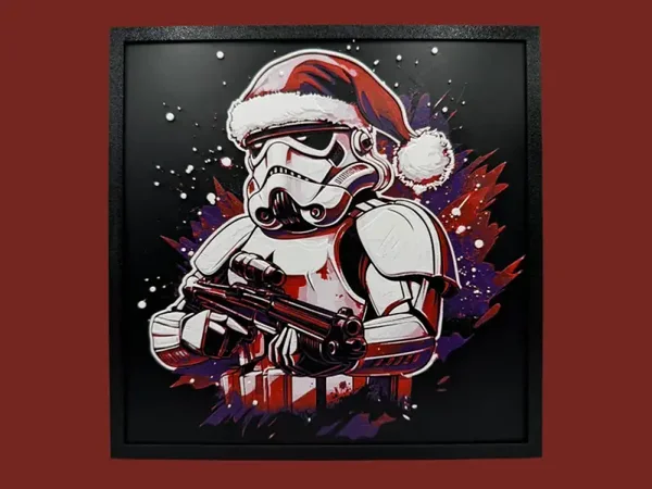 Storm Trooper - Santa Hat Hueforge