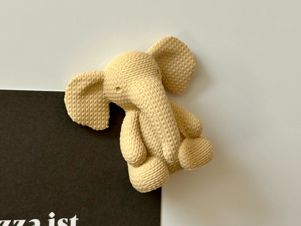 Knitted Elephant Fridge Magnet