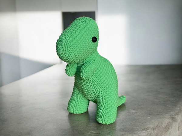 Cute Knitted T-Rex