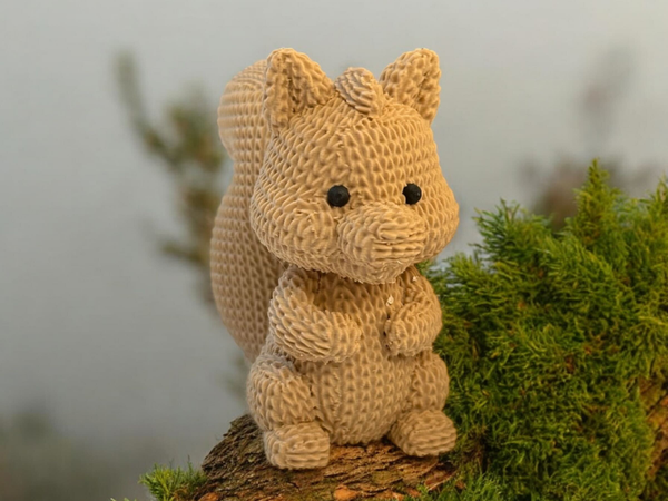 Cute Knitted Squirrel