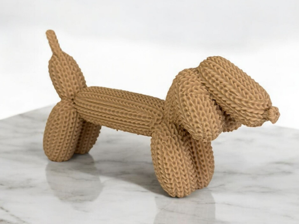 Knitted Wiener Balloon Dog