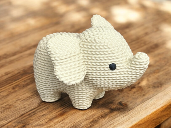 Cute Knitted Elephant