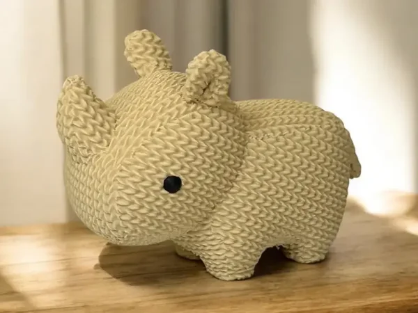 Cute Knitted Rhino
