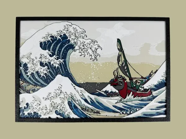 Wind Waker vs the Great Wave Hueforge