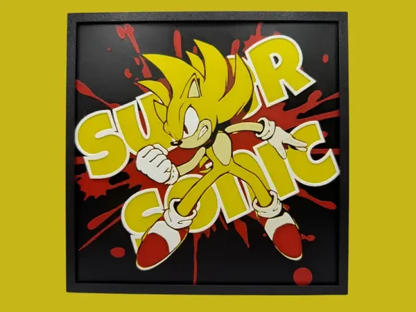 Super Sonic the Hedgehog Hueforge